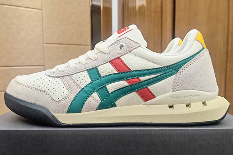 (White/ Green/ Red/ Yellow) Onitsuka Tiger Ultimate 81 EX Shoes