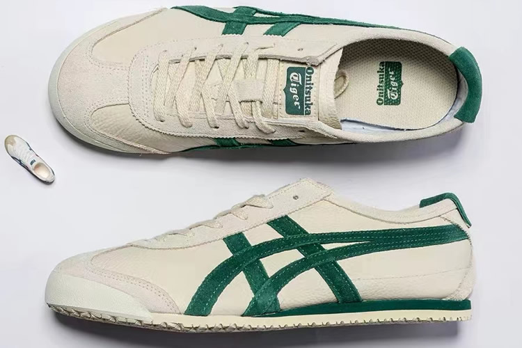 (Cream/ Green) Mexico 66 Vintages Sneakers