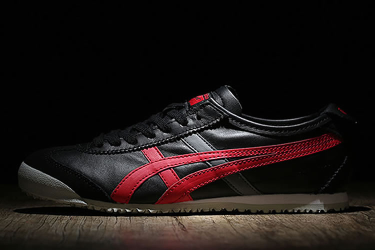 (Black/ Red) Onitsuka Tiger Mexico 66 Women Shoes - Click Image to Close