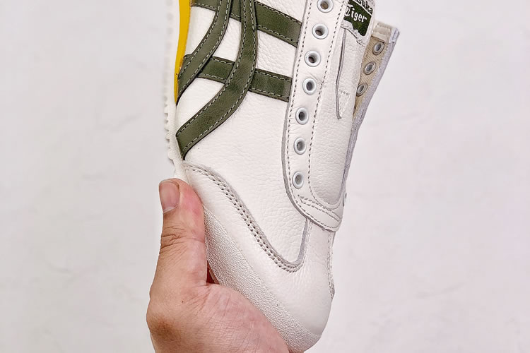 (White/ Brown) Onitsuka Tiger Mexico 66 SLIP ON Shoes