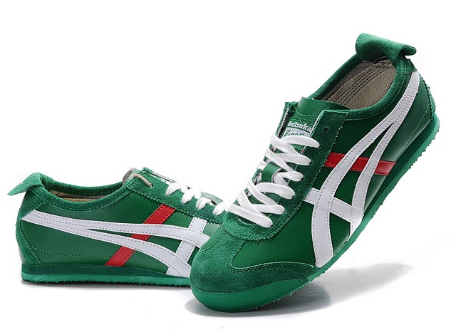 Men's Onitsuka Tiger Mexico 66 LAUTA Shoes (Green/ White/ Red)