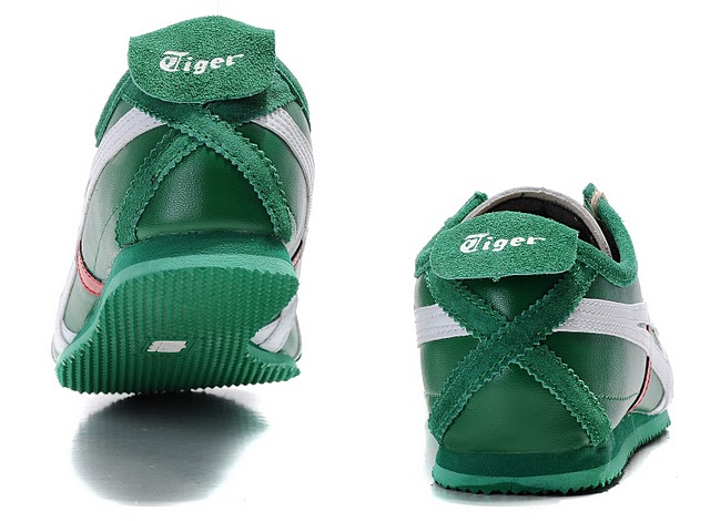Men's Onitsuka Tiger Mexico 66 LAUTA Shoes (Green/ White/ Red) - Click Image to Close