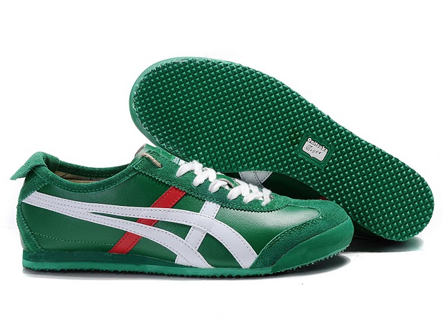 Men's Onitsuka Tiger Mexico 66 LAUTA Shoes (Green/ White/ Red) [THL7G1 ...