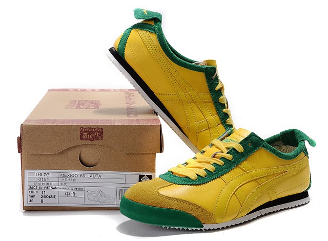 onitsuka tiger mexico 66 green yellow 