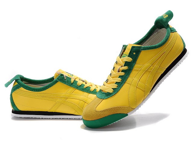 Men's Onitsuka Tiger Mexico 66 LAUTA Shoes (Yellow/ Green) - Click Image to Close