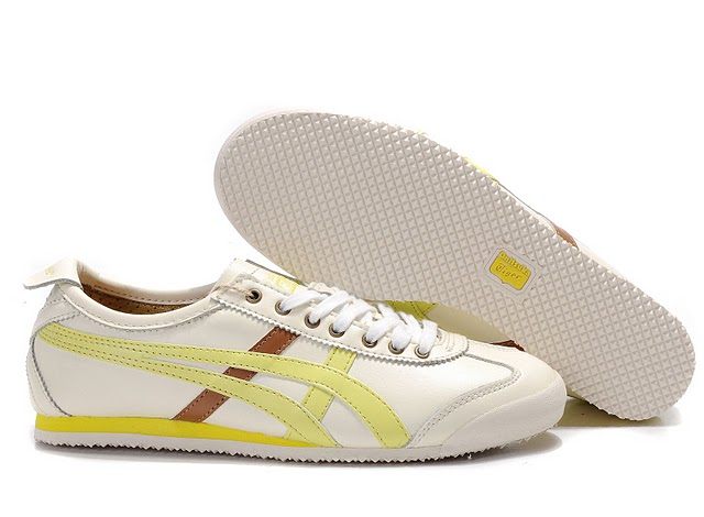 Men's Onitsuka Tiger Mexico 66 LAUTA Shoes (Beige/ Light Blue/ Brown) - Click Image to Close
