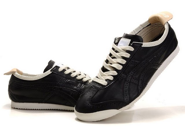 Mens Onitsuka Tiger Mexico 66 LAUTA New Shoes (Black/ White) - Click Image to Close