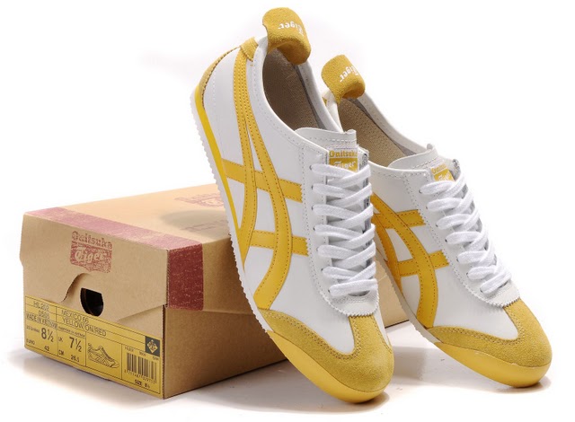 Men's Onitsuka Tiger Mexico 66 Sport Shoes (White/ Yellow)