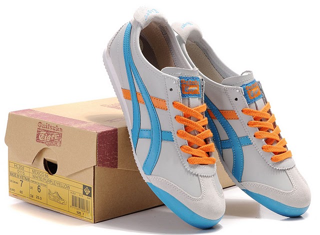 Onitsuka Tiger Mexico 66 Shoes (Light Grey/ Moonlight/ Orange)