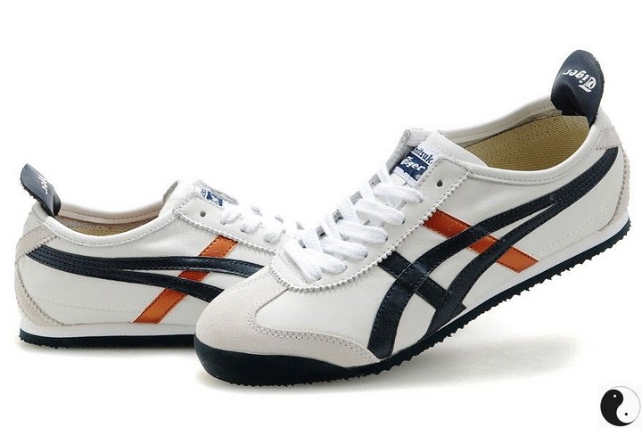 Onitsuka Tiger (White/ Blue/ Gold) Mexico 66 Shoes
