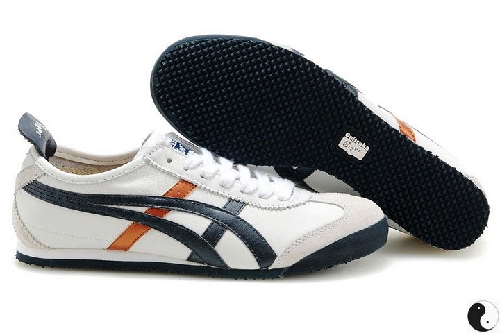 Onitsuka Tiger (White/ Blue/ Gold) Mexico 66 Shoes