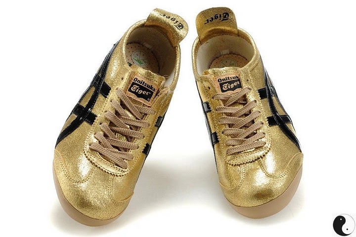 (White/ Black/ Gold) Mexico 66 Shoes - Click Image to Close