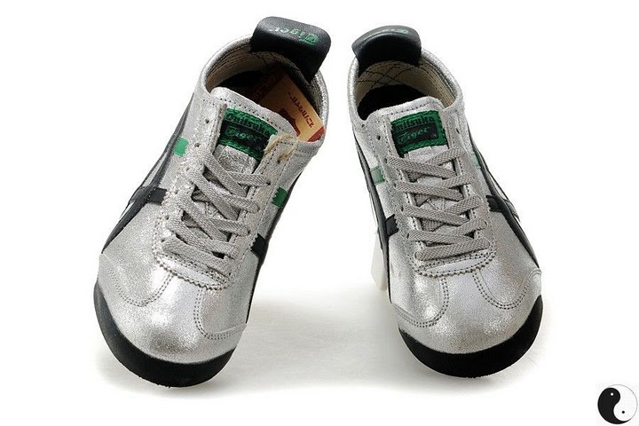 (Silver/ Black/ Green) Onitsuka Tiger Mexico 66 Shoes