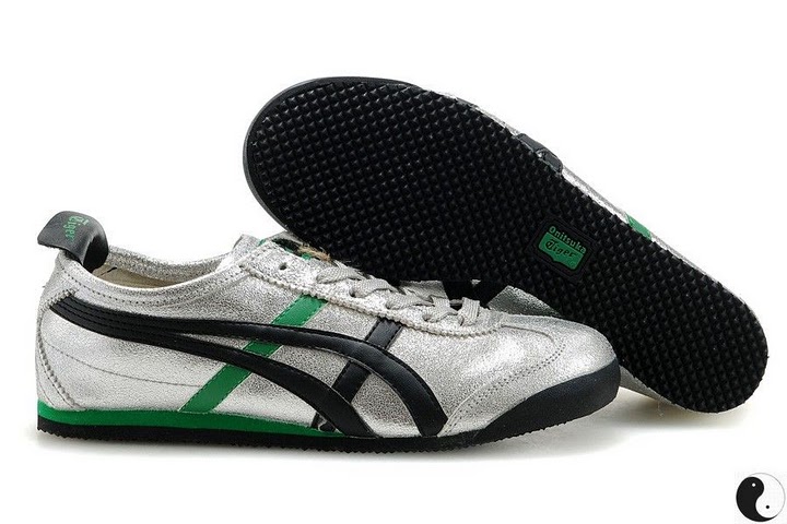 (Silver/ Black/ Green) Onitsuka Tiger Mexico 66 Shoes