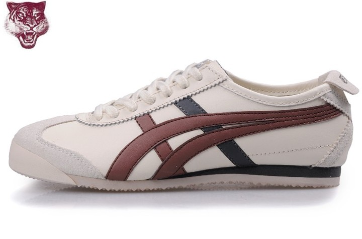 Men's Onitsuka Tiger Mexico 66 Shoes (Beige/ Brown/ Black)