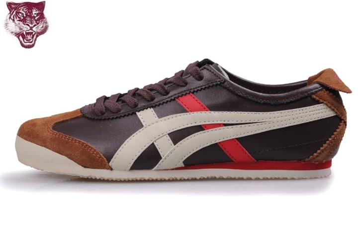 Men's Onitsuka Tiger Mexico 66 Shoes (Beige/ Brown/ Black) [HL202-8332 ...