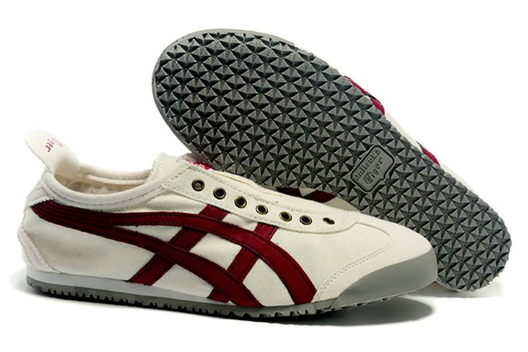 (White/ Claret Red) Onitsuka Tiger Mexico 66 Paraty Shoes