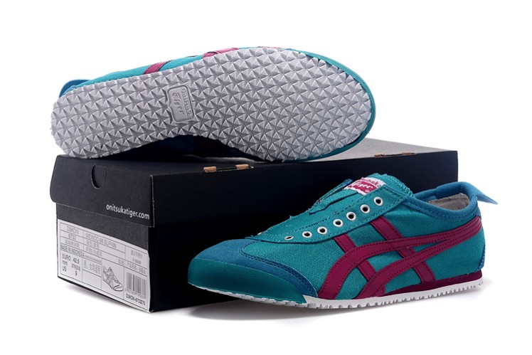 (DK Blue/ Purple) Onitsuka Tiger Mexico 66 Slip On Shoes - Click Image to Close