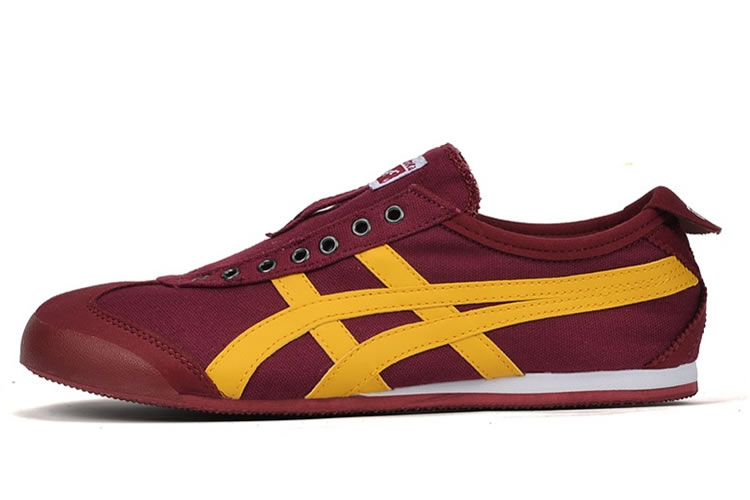 (Claret-Red/ Yellow) Onitsuka Tiger Mexico 66 Paraty Shoes