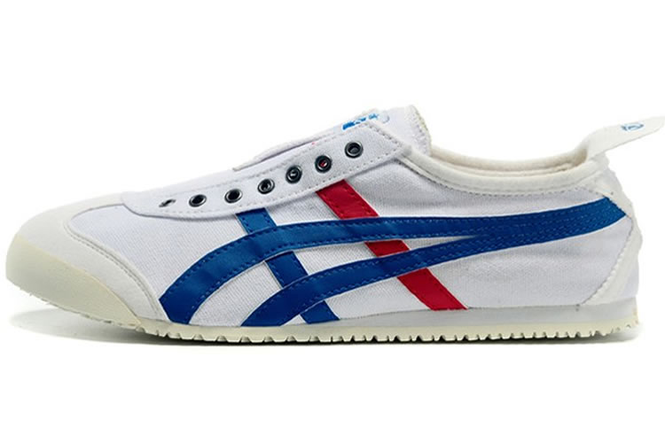(White/ Blue/ Red) Onitsuka Tiger Mexico 66 Slip On Shoes