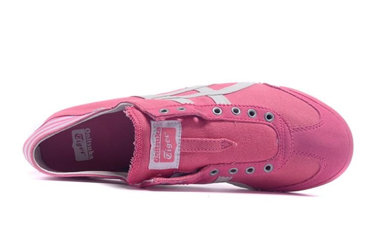 (Pink/ Beige) Onitsuka Tiger Mexico 66 Slip On Women Shoes - Click Image to Close