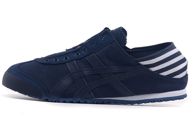 (DK Blue/ White) Onitsuka Tiger Mexico 66 Paraty Shoes - Click Image to Close