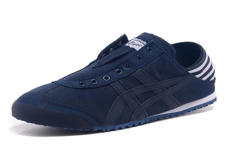 (DK Blue/ White) Onitsuka Tiger Mexico 66 Paraty Shoes - Click Image to Close