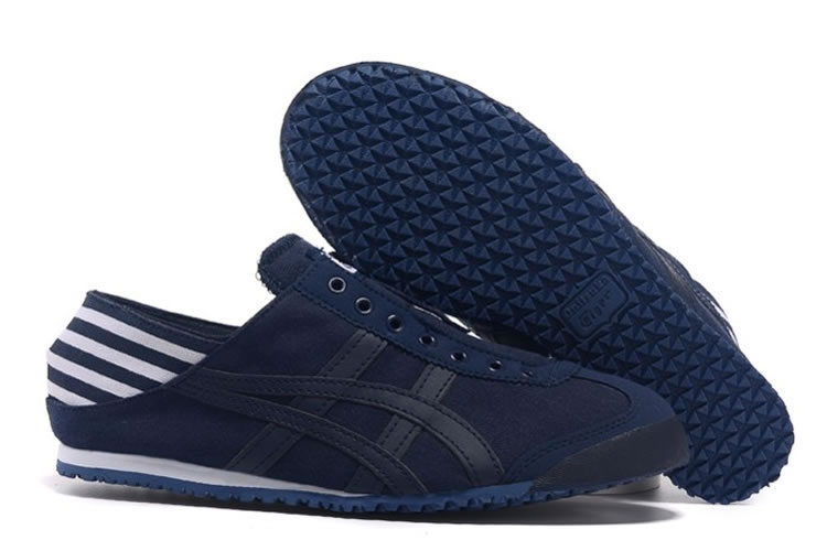 (DK Blue/ White) Onitsuka Tiger Mexico 66 Paraty Shoes - Click Image to Close