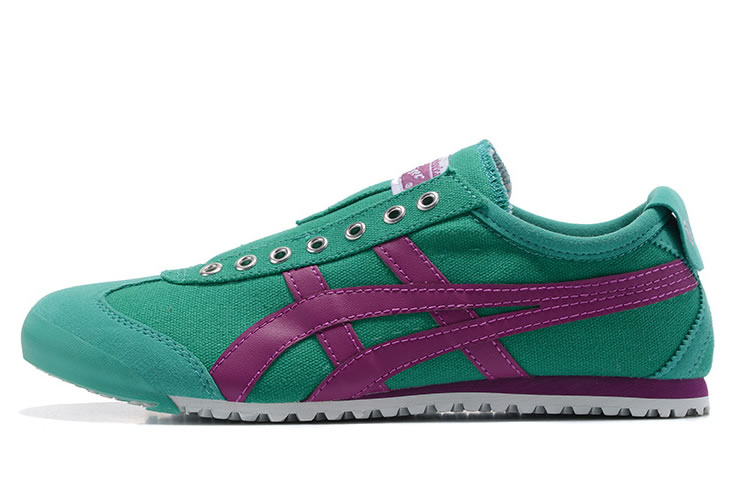 (Green/ Purple) Onitsuka Tiger Mexico 66 Slip On Shoes - Click Image to Close