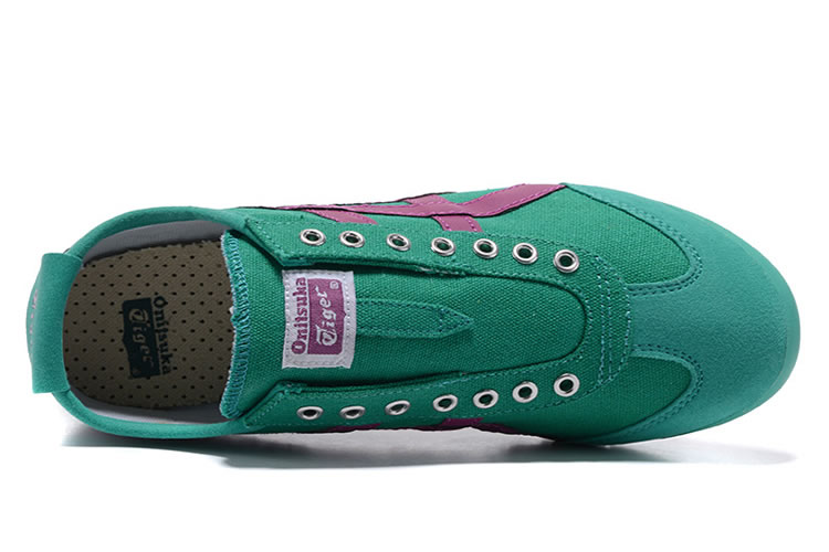 (Green/ Purple) Onitsuka Tiger Mexico 66 Slip On Shoes - Click Image to Close