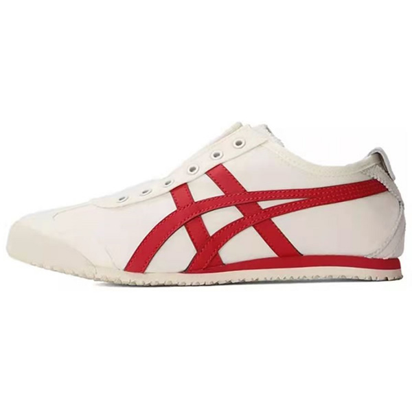 (White/ Red) Onitsuka Tiger Slip On New Shoes