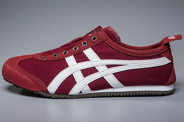 (Red/ White) Onitsuka Tiger Mexico 66 Slip On Shoes