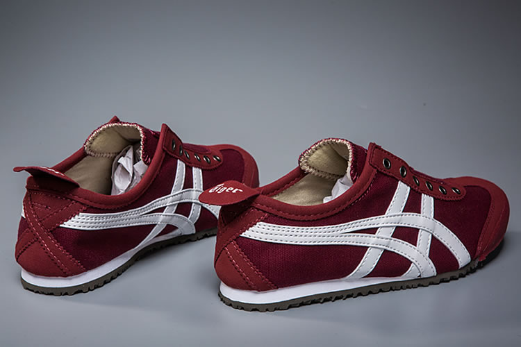 (Red/ White) Onitsuka Tiger Mexico 66 Slip On Shoes