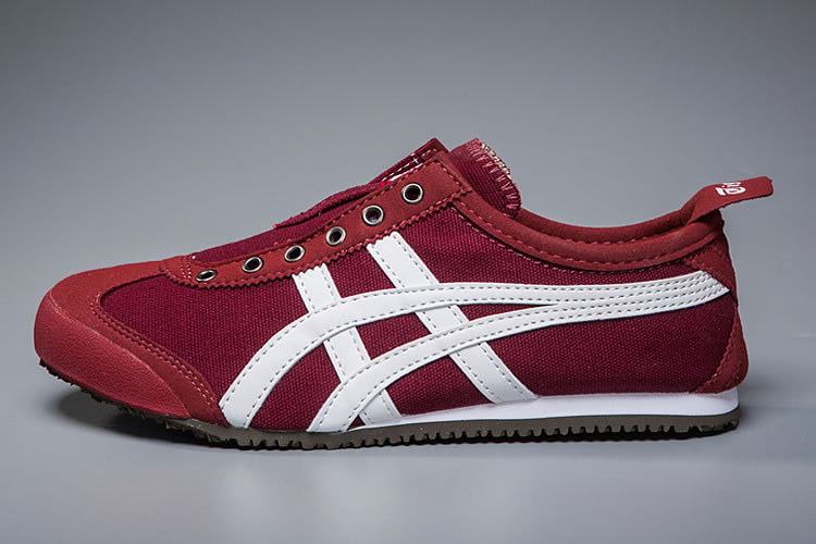(Red/ White) Onitsuka Tiger Mexico 66 Slip On Shoes