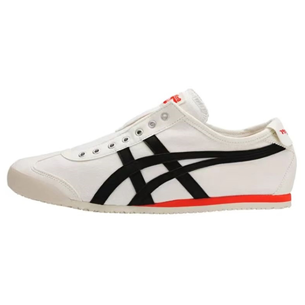 Onitsuka Tiger Slip On (Cream/ Black/ Orange) Shoes