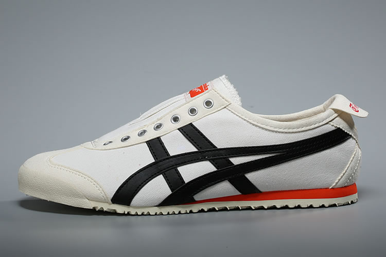 Onitsuka Tiger Slip On (Cream/ Black/ Orange) Shoes - Click Image to Close