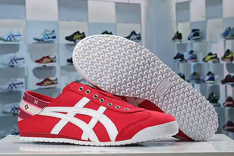 (Red/ White) Onitsuka Tiger Mexico 66 Slip On New Shoes