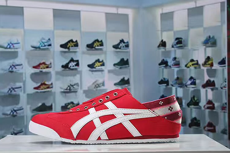 (Red/ White) Onitsuka Tiger Mexico 66 Slip On New Shoes