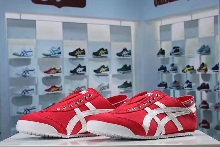 (Red/ White) Onitsuka Tiger Mexico 66 Slip On New Shoes