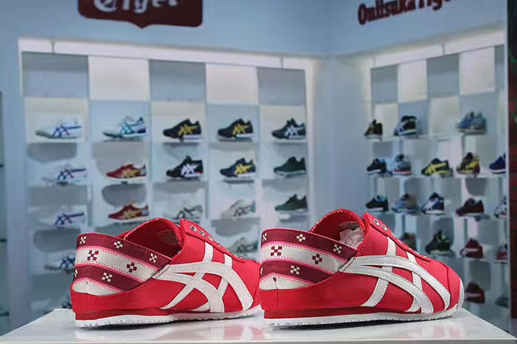 (Red/ White) Onitsuka Tiger Mexico 66 Slip On New Shoes