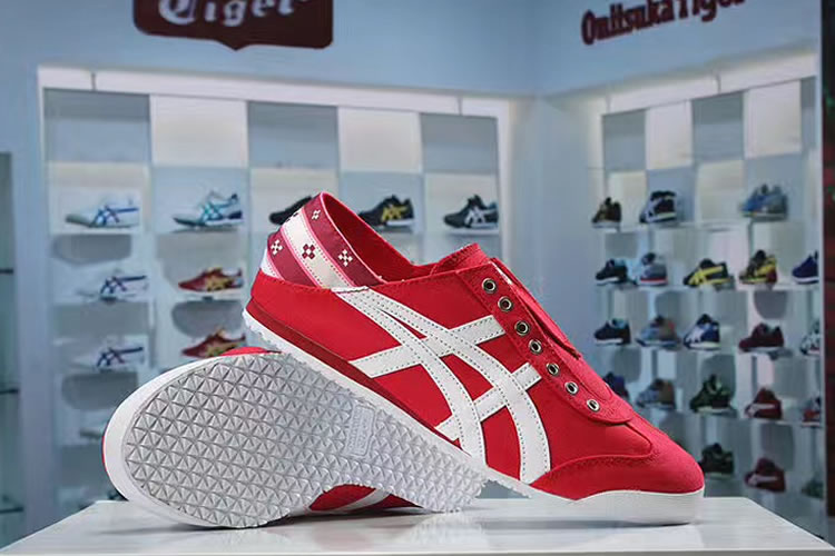 (Red/ White) Onitsuka Tiger Mexico 66 Slip On New Shoes