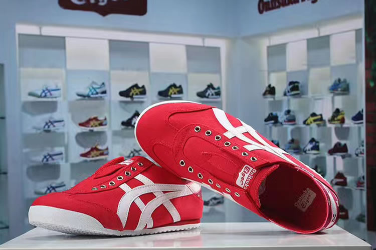 (Red/ White) Onitsuka Tiger Mexico 66 Slip On New Shoes