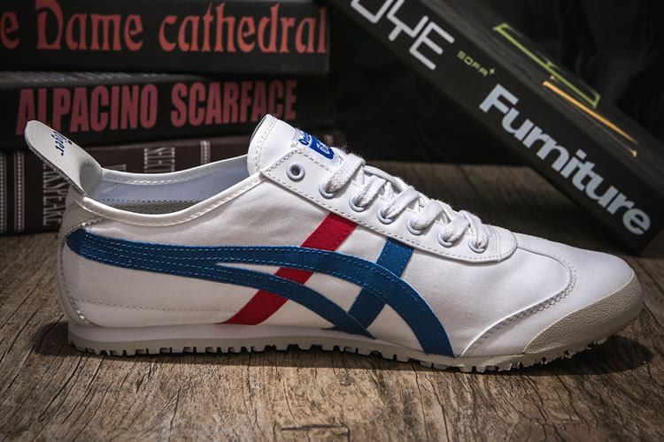(White/ Blue/ Red) Onitsuka Tiger Canvas Shoes