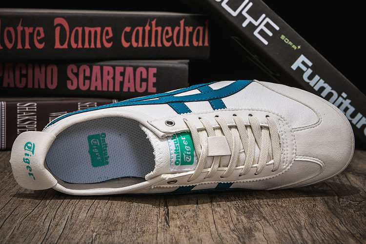 (White/ Blue) Mexico 66 Canvas Shoes