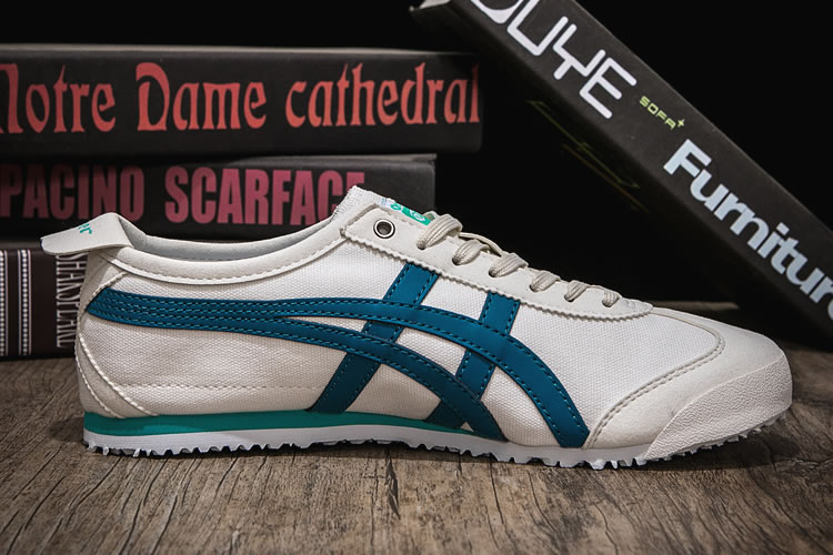 (White/ Blue) Mexico 66 Canvas Shoes