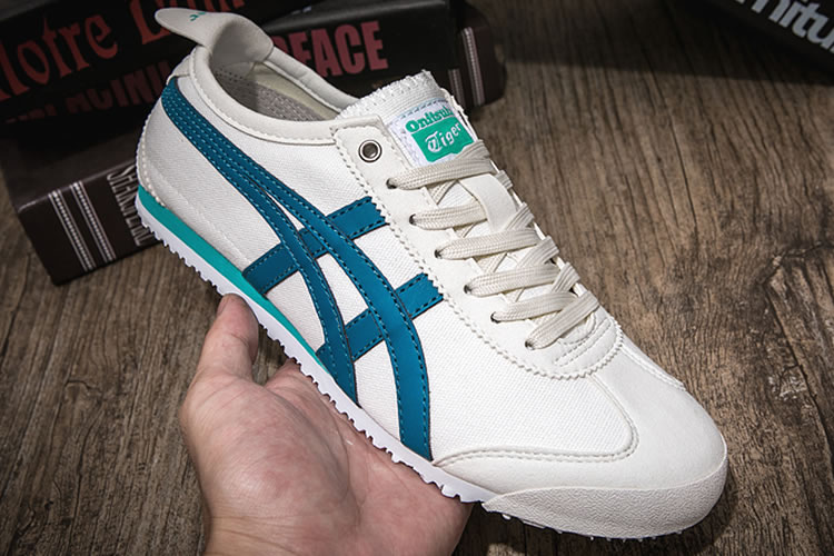 (White/ Blue) Mexico 66 Canvas Shoes