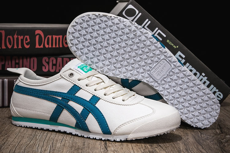 (White/ Blue) Mexico 66 Canvas Shoes