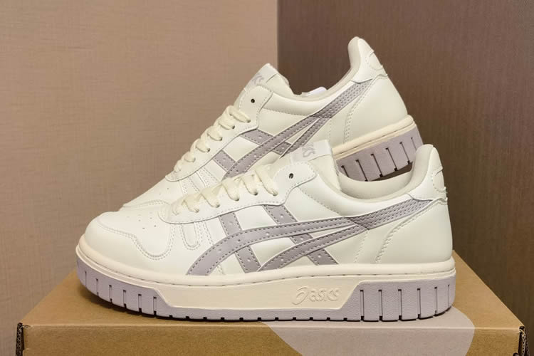 ASICS Court MZ (Beige/ Grey) Shoes