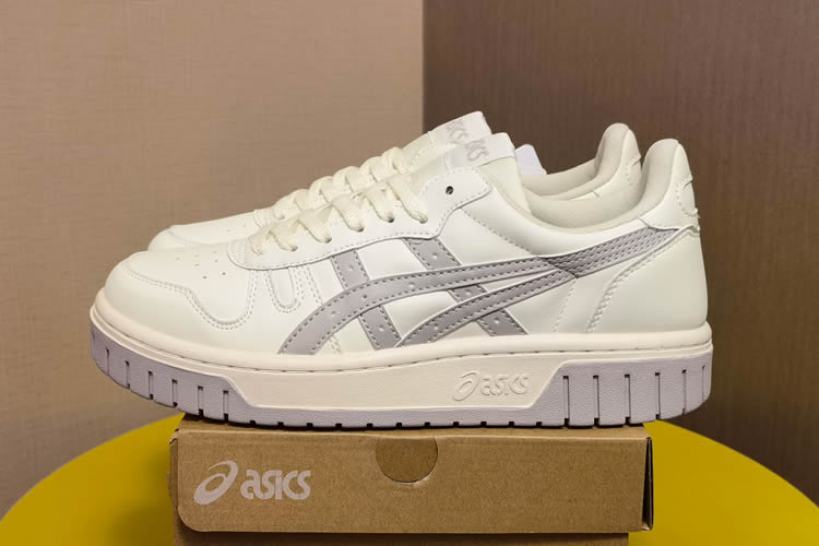 ASICS Court MZ (Beige/ Grey) Shoes