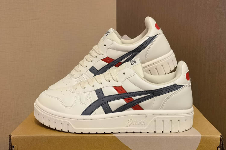 ASICS Court MZ (White/ DK Grey/ Red) Shoes